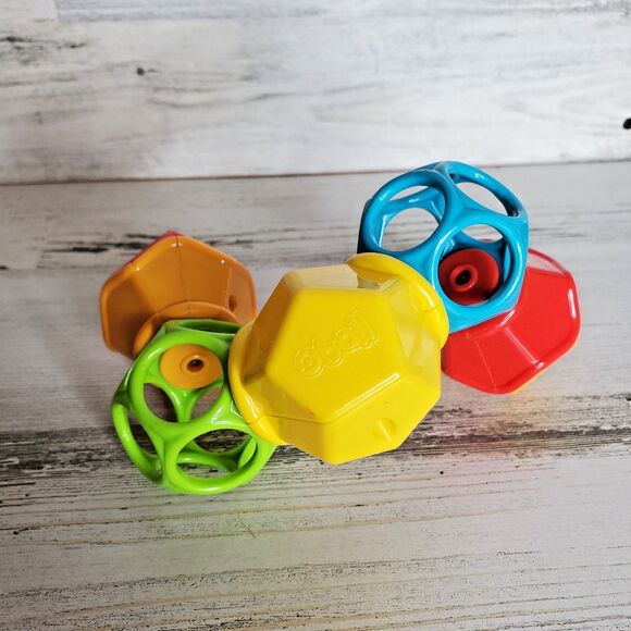 HTF Oball Clicky Twister Easy Grasp Rattle Baby Infant Sensory Toy Click & Twist - Picture 5 of 8